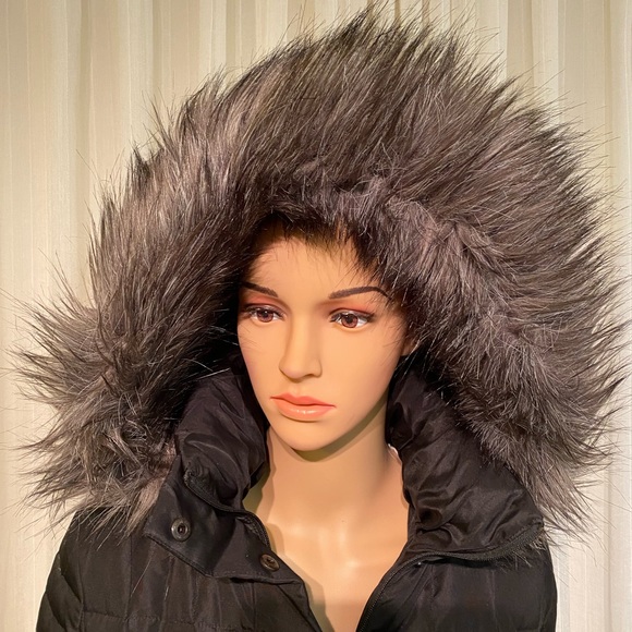 Calvin Klein Black Duck Down Feathers Puffer Quilted Long Coat Womens XS RN54163 - Picture 2 of 15